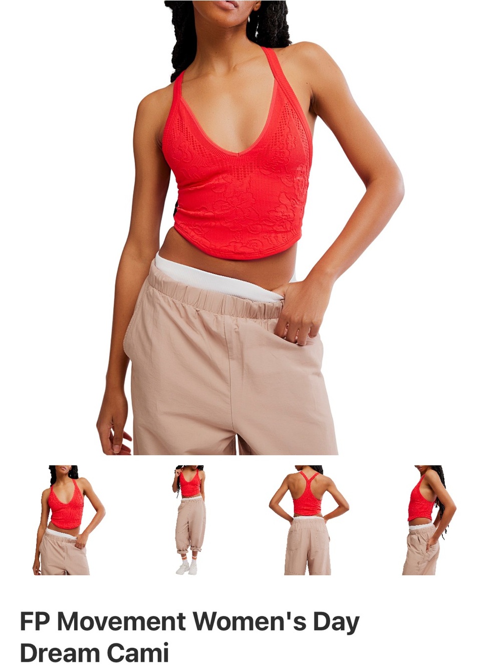 FP Movement by Free People Red Day Dream Cami